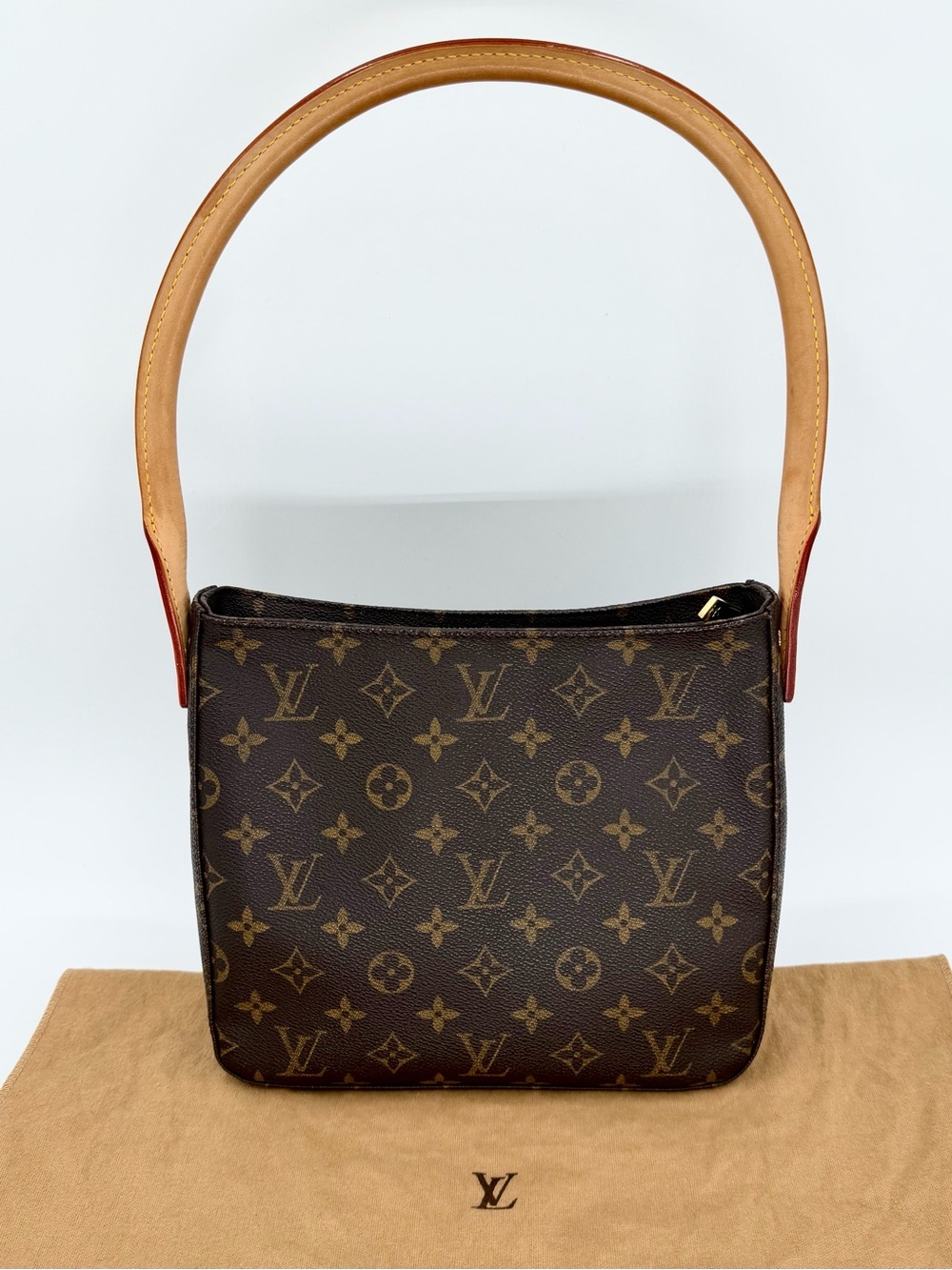 Louis Vuitton Monogram Looping MM Shoulder Bag w/Dust Bag and Entrupy COA